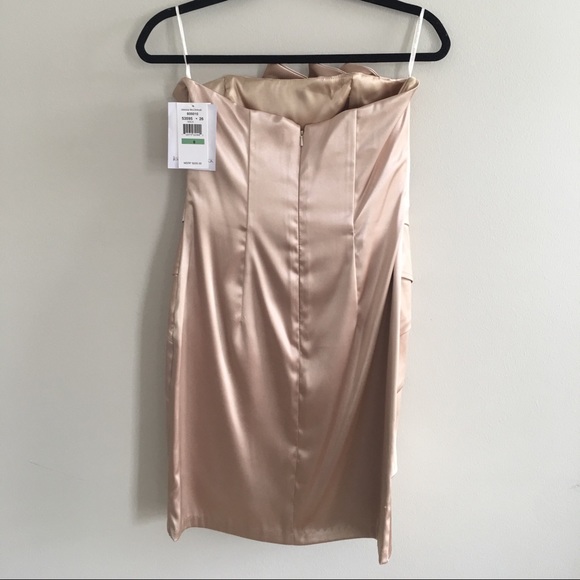 Champagne Satin Dress - Picture 2 of 4